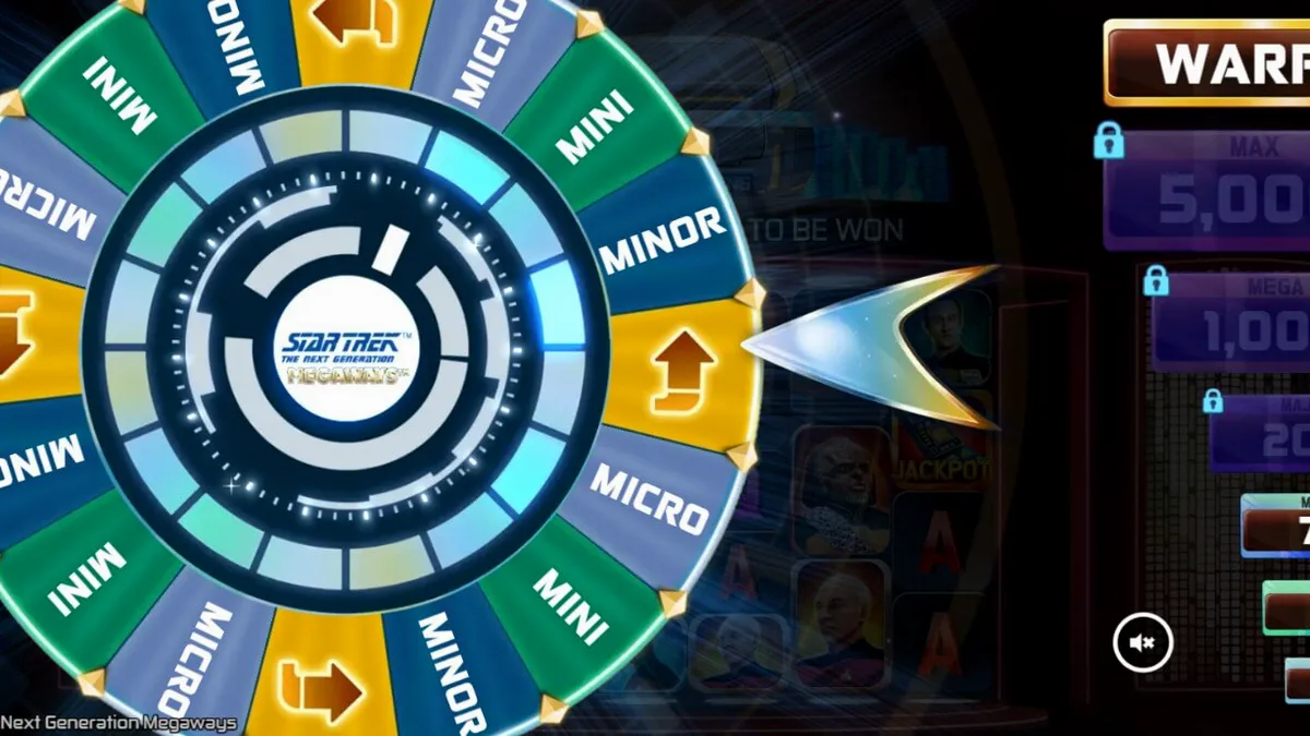 หน้าจอเกมสล็อต Star Trek: The Next Generation Megaways
